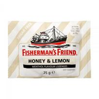 FISHERMAN'S FRIEND pastilės, medaus ir citrinų skonio, becukrės, 25 g
