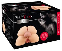 Realistixxx Deluxe Double Tors realistiškas masturbatorius