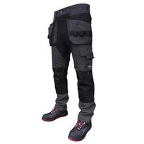 Darbinės kelnės su kišenėmis įrankiams Titan Flexpro, juoda/pilka C60, Pesso