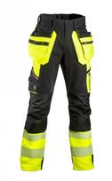 Kelnės 60851Y stretch, Hi-Vis, CL1 geltona/juoda 50, Dimex