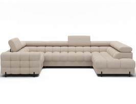 Sofa-lova Eltap Fectory, 205x346x93 cm, smėlio