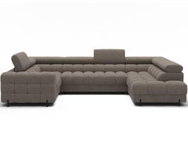 Sofa-lova Eltap Fectory, 205x346x93 cm, ruda