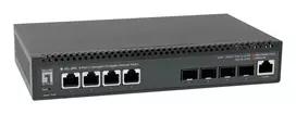 LevelOne XEL-0891 Valdomas L3 10G Ethernet (100/1000/10000) Desktopas Pilka
