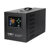 Avarinis maitinimo šaltinis „KEMOT PROsinus-1500-LFP4“ – keitiklis su grynu sinusiniu signalu ir įkrovimo funkcija, 12 V, 230 V, 1500 VA/1050 W