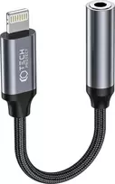 „Tech-Protect“ ausinių adapteris / „Lightning“ – 3,5 mm „minijack“ jungtis „Tech-Protect Ultraboost“, juodos spalvos