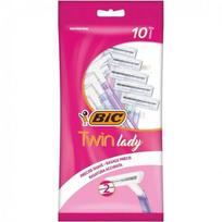 BIC Twin Lady Razors Vienkartiniai skutimosi peiliukai moterims, 10 vnt.