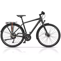 Dviratis CROSS QUEST Trek Man 28" 30G dydis 20" (50cm) (juoda matinė)