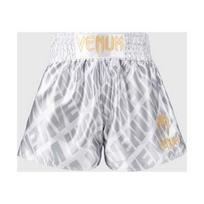 Venum Contender XT Muay Thai Shorts – White/Silver