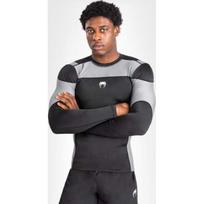 Venum Tempest Men's Long Sleeve Rashguard - Black/Grey