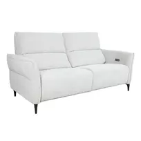 Recliner sofa MIAMI 3-seater with electric mechanism, light beige