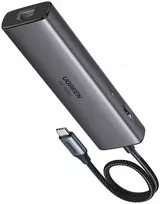 USB-C 6-in-1 HDMI USB-C USB-A Ethernet Hub - Gray