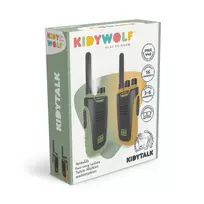 KIDYWOLF racijų komplektas vaikams ir suaugusiems, žalia/oranžinė, iki 6 km, KIDYTALK-GO