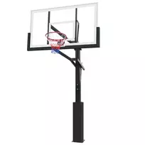 Įbetonuojamas krepšinio stovas Bilaro Fremont 180x105cm, 12mm grūdintas stiklas