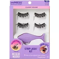Kiss My Face imPRESS No Glue Strip Lash 02 – Dirbtinės blakstienos
