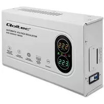 „Qoltec“ automatinis įtampos stabilizatorius AVR 3000VA | 1800 W | Kompaktiškas | Toroidinis transformatorius