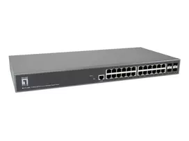 LevelOne GTL-2885 tinklo komutatorius Valdomas L3 Gigabit Ethernet (10/100/1000) Pilka