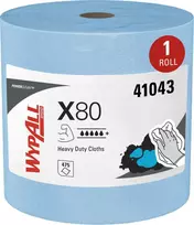 WYPALL Kimberly-Clark X80 - Czyściwo w dużej roli, perforowane - Niebieskie