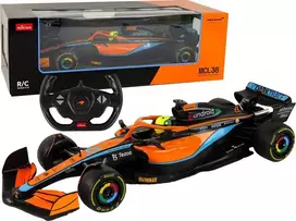 „Rastar“ „McLaren F1“ 1:12 mastelio radijo bangomis valdomas lenktyninis automobilis, oranžinis „Rastar“