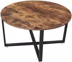 „Kontrast“ žemas kavos staliukas „Loft“, 88 cm, apvalus