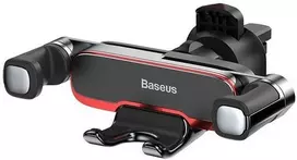 „Baseus“ automobilinis laikiklis „Mr Hui“, juodos spalvos, skirtas montuoti ant grotelių