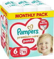 „Pampers“ „Premium Care“ vystyklai, 6, 13–17 kg, 72 vnt.