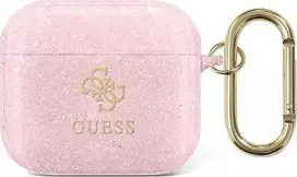 „Guess“ apsauginis dėklas GUA3UCG4GP „Glitter Collection“ skirtas „AirPods 3“, rožinis