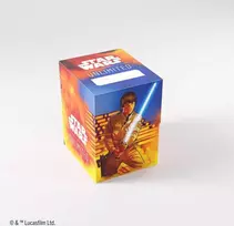 „Gamegenic Star Wars Unlimited“ kortų kaladės dėžutė „Soft Crate“ „Gamegenic Luke Vader“