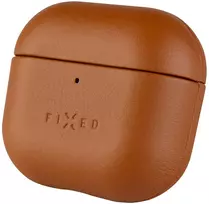 „PodsLeather“ odinis dėklas „Apple AirPods 4“, rudos spalvos