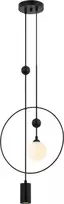 „Italux“ pakabinama lempa „Trosti“ PND-428892-BK, skirta svetainei, juoda