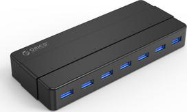 Orico HUB 7-portowy USB-A 3.0 - Black | 6942227138026 | 6942227138026