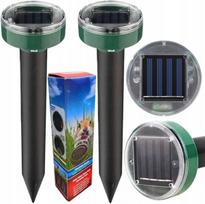 „iLike Gardenera“ saulės energija varomas ultragarsinis kurmių ir graužikų atbaidiklis, 22,5 x 6,3 cm, 2 vnt. rinkinys s
