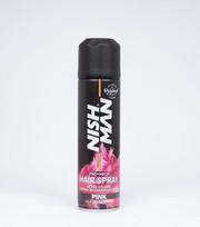 Plaukų purškiklis dažai Nishman Colour Hair Spray Pink, rožinė, 150 ml