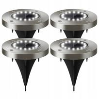Saulės šviesos sodui, 4 vnt., 16 Led, atsparios vandeniui