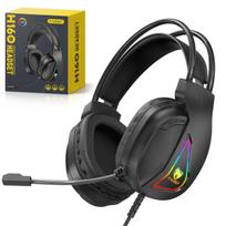Patogios žaidimų ausinės su USB-A jungtimi ir RGB apšvietimu H160