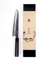 Aka Tori 8" damasko plieno virtuvės šefo peilis – Tokyo Black