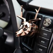 No Box No Perfume Cool Deer Design Bulldog Oro gaiviklis Automobilių kvepalai Geras kvapas automobilių difuzoriaus auto aromatizavimui rožinio aukso spalvos
