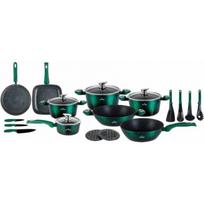 Zilner RINKINYS 21 dalių puodų su marmurine danga ZILNER EMERALD NOIR ZL-8542 | ZL-8542 | 5903784085421