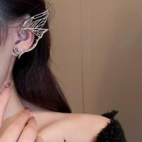 Punk Drugelis Elfas Ausies Segtukas Prabangus Be Ausies Angos Ausies Kaulo Segtukas Metalinis Sparnas Ausies Manžetė Auskarai Pradurti Moterims Papuošalai