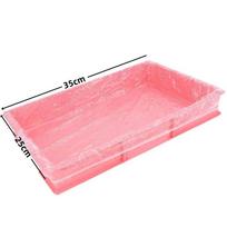 Vienkartinis plastikinės plėvelės narvo įklotas triušių ir jūrų kiaulyčių tualetams 10 pieces/pack