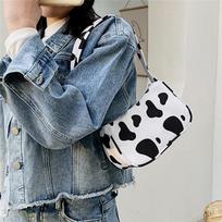 Animal Print Crossbody Bag Small Shoulder Bag Women Casual Bags MIT gray