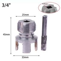1/2  3/4  Ppr Threader Integrated Internal External Pipe Threading Tool Electric Drill Compatible Pvc Pipe Threader Kit