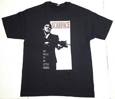 SCARFACE T-shirt Tony Montana Gangster Movie Men's Tee 100% Cotton Black New Unisex T-Shirt XXXL