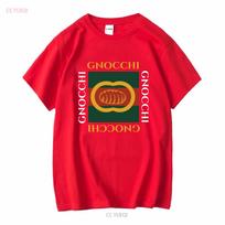 New T Shirt Gnocchi High Fashion Pasta Parody Usa Size long or short sleeves vintage Washed Stylish designer clothes Soft S