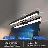 Dual-Use Monitor Light: Eye-Protecting Screen Lamp for Laptop and Desktop 5W