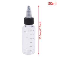 1Pcs 30ml-250ml Plastic PET Juice Liquid Capacity Dropper Bottles Twist Top Cap Tattoo Pigment Ink Containers