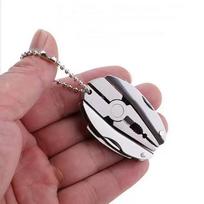Stainless Steel Multi-Tool Key Chain EDC Portable Folding Screwdriver Pliers Outdoor Camping Survival Gift 1ps gray