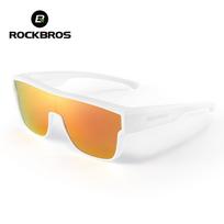 Rockbros Polarized Glasses Uv400 Protective Wear Sunglasses Portable Men Women Fit For Driving Fishing Hiking Cycling Goggles beige