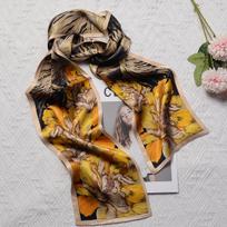 Big Fish And Begonia  Silk Scarf Silk Scarf Women'S Versatile Mulberry Silk Double Layer Ribbon Scarf 15*150CM
