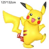 132cm milžiniškas Pikachu balionas Pokemon vakarėlio dekoracija Gimtadienio vakarėlio balionas as picture yellow