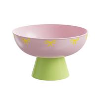 Fashion Dopamine Fruit Plate High-foot Plastic Dried Fruit Plate Detachable Candy Snack Tray Household Desktop Storage žalia